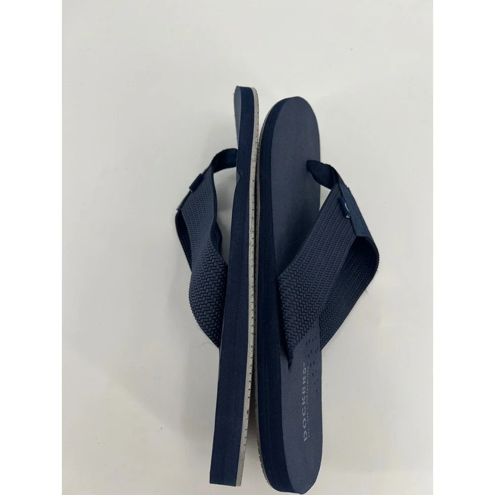 Dockers Mens Navy Blue Flip Flop Sandals Thong Summer Beach Shoes FMS5370ADK 8-9